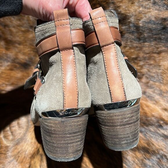 Coach Pauline Suede Bootie Size 8B.  B73 - Picture 7 of 10